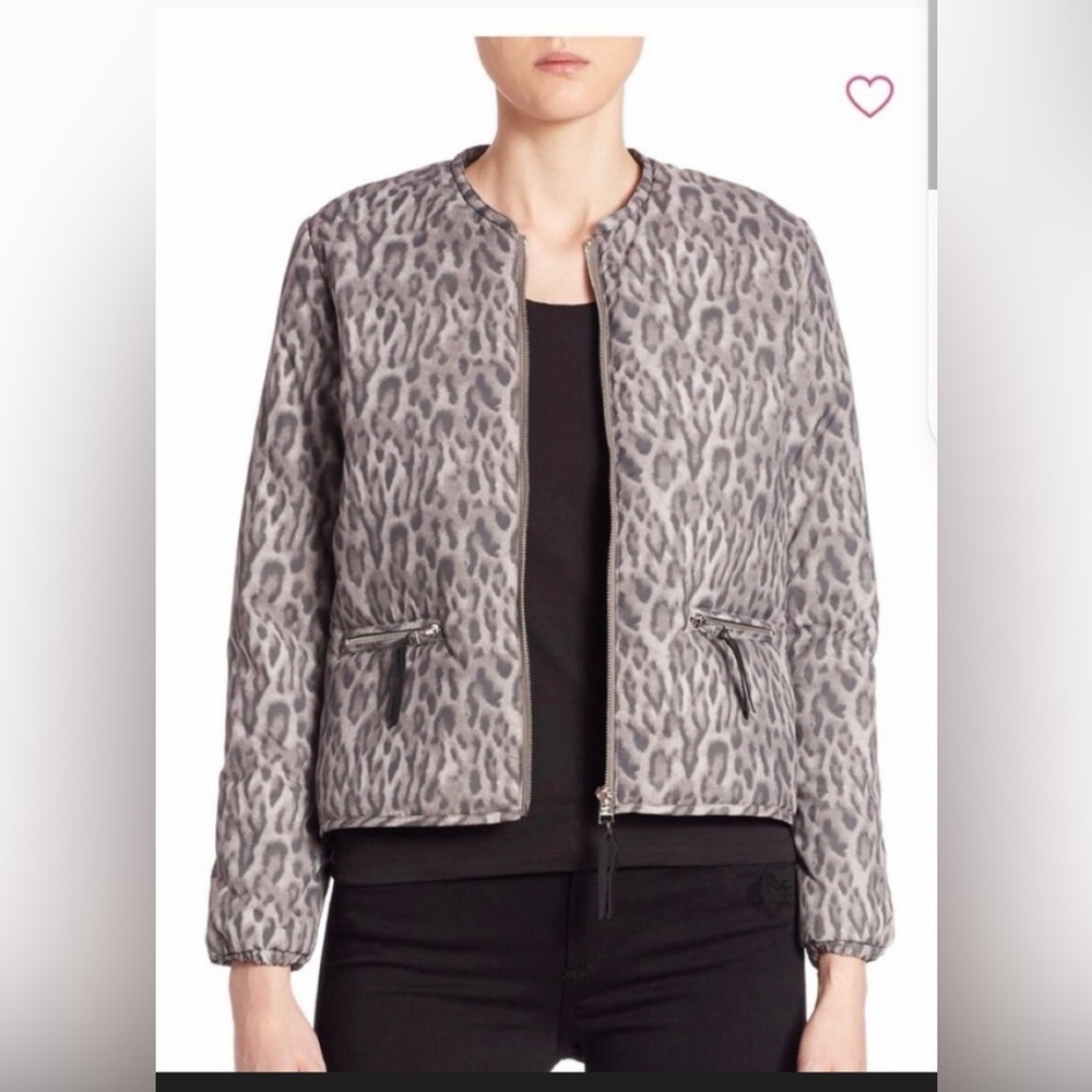 Generation Love Leopard Print Bomber Jacket sz small